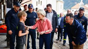 obisk Ursule von der Leyen in Roberta Goloba v Črni na Koroškem