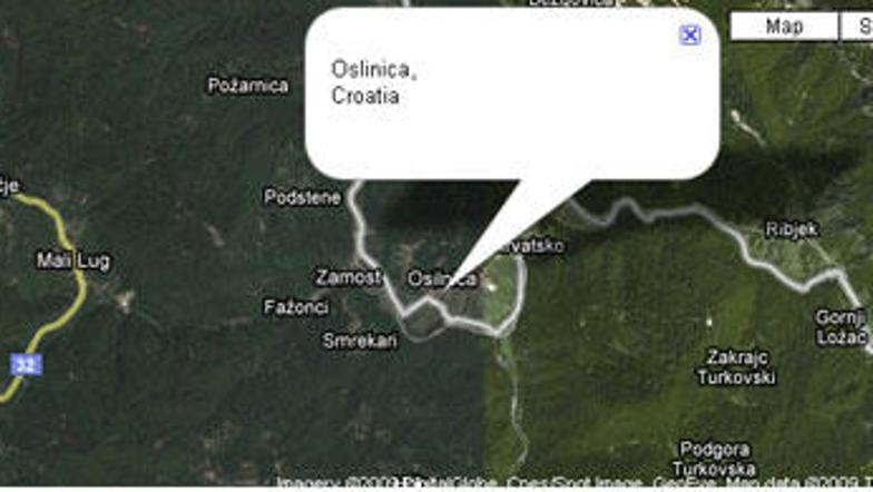 Je Osilnica res na hrvaški strani?
