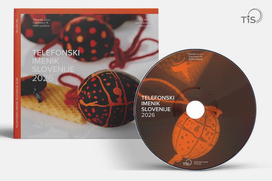 Telefonski imenik Slovenije 2026 DVD | Avtor: TS Media