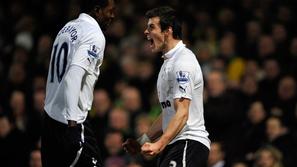 tottenham norwich bale adebayor