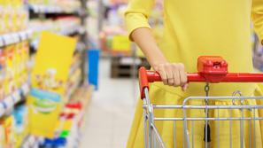 trgovina nakupovanje voziček