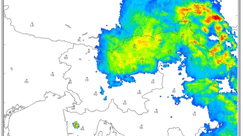 radarska slika padavin