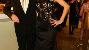 Uroš Slak, voditelj oddaje Svet na Kanalu A in Petra Kerčmar, voditeljica 24 ur 