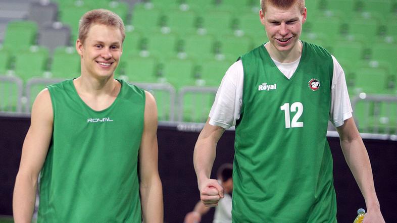 Union Olimpija Galatasaray trening Stožice Sasu Salin Davis Bertans