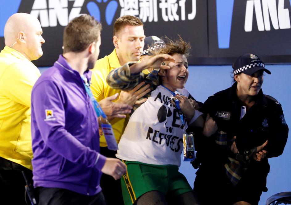 op avstralije murray đoković protest melbourne rod laver arena