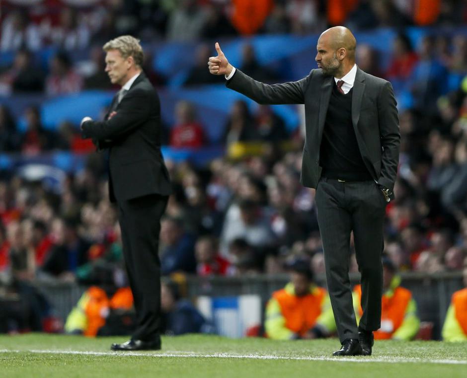 Moyes Guardiola Manchester United Bayern Liga prvakov | Avtor: Reuters