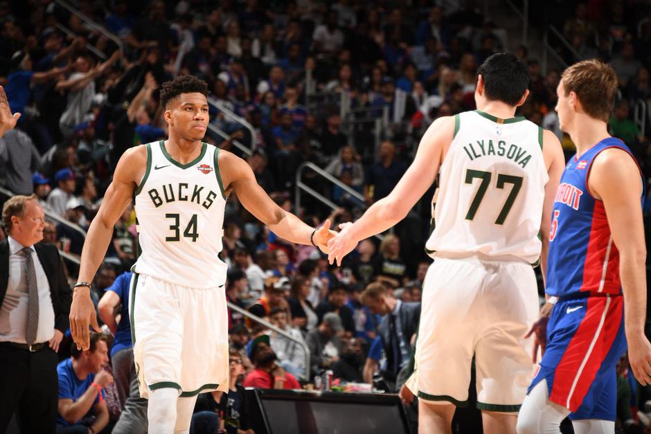 Giannis Antetokounmpo Detroit Pistons Milwaukee Bucks | Avtor: Reševalni pas/Twitter