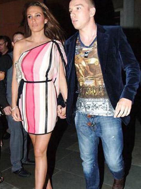 Danielle Lloyd in fant Jamie O'Hara pred prihodom v klub, kjer so Danielle bruta