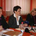 Belokranjske županje Mojca Čemas Stjepanovič, Polona Kambič in Renata Brunskole.