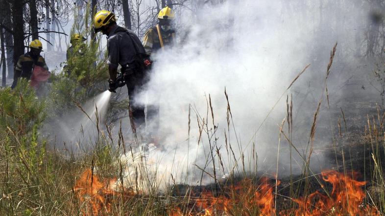 Španija, požar, ogenj, gasilci, gašenje