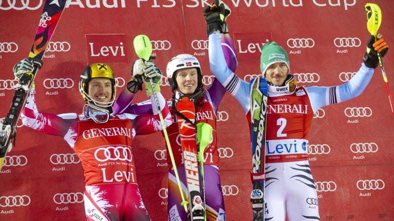 Marcel Hirscher Felix Neurether Henrik Kristoffersen Levi slalom