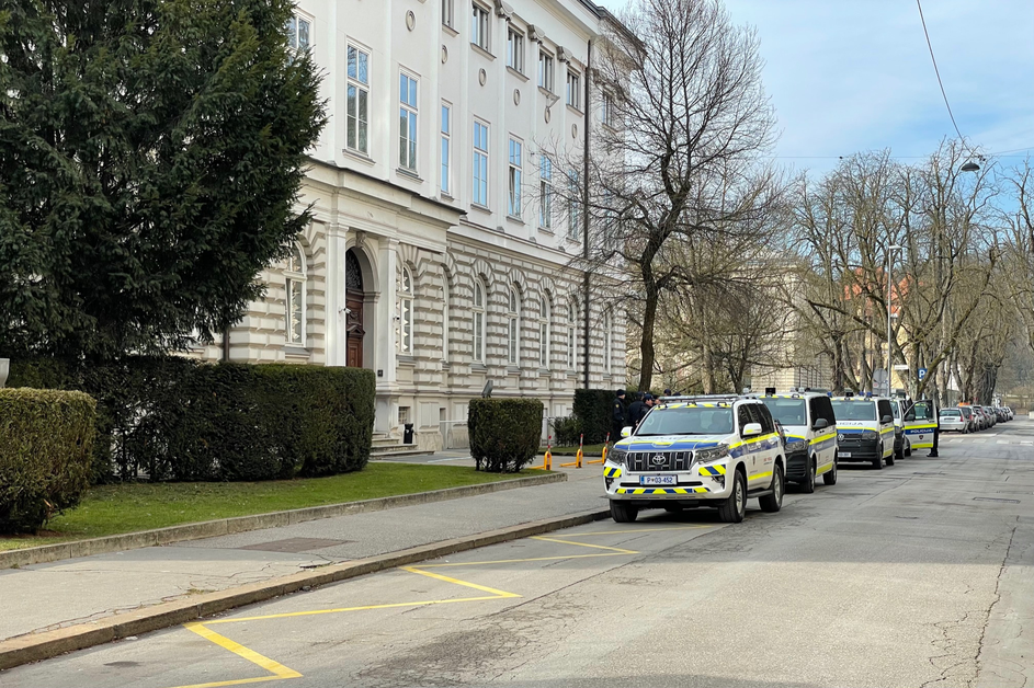 Priprave na slovenski konvoj svobode, policija