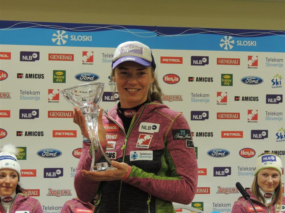 Tina Maze Zlata lisica novinarska konferenca