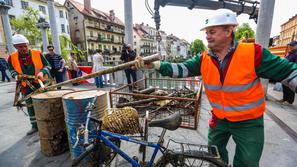Ljubljanica čiščenje dno potapljači