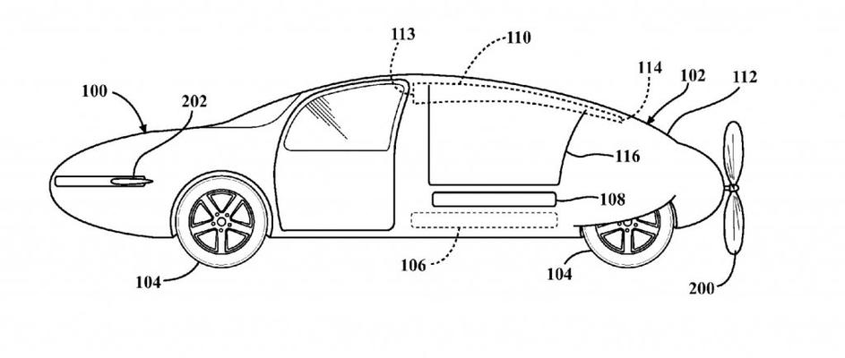 Toyotin patent za leteče vozilo