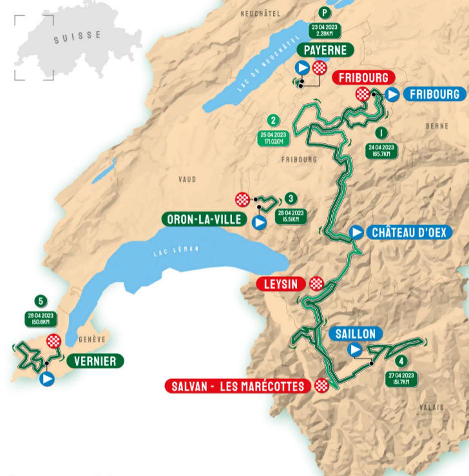 Dirka po Romandiji trasa | Avtor: Cyclingstage