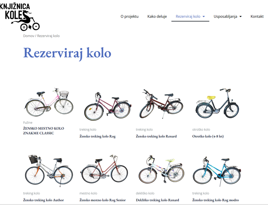 Knjižnica koles | Avtor: Knjižnica koles/posnetek zaslona