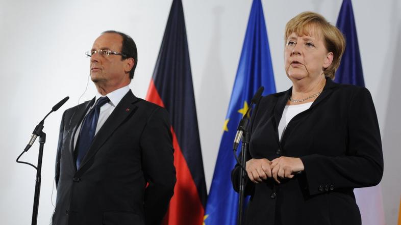 Angela Merkel Hollande