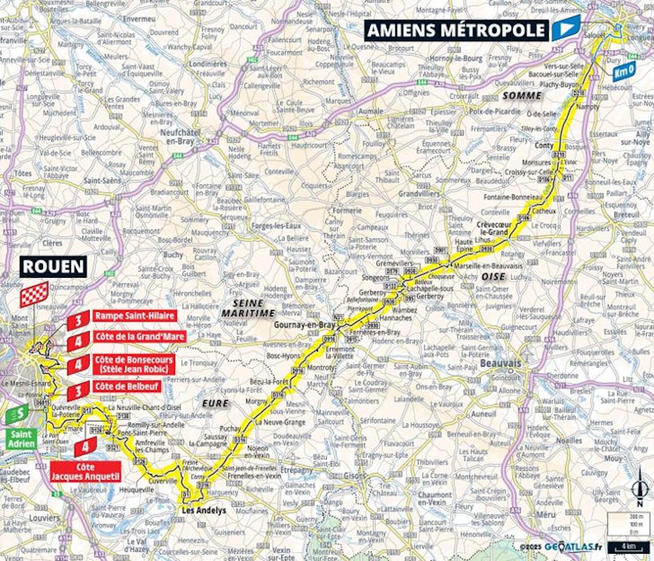 Trasa 4. etape Toura | Avtor: Cyclingstage