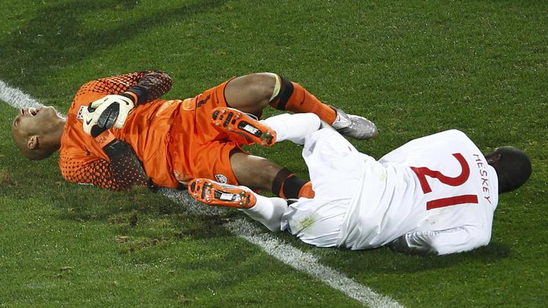 Howardova poškodba reber ni hujša in bo v petek proti Sloveniji igral. (Foto: Re