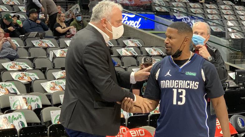 Saša Dončić in Jamie Foxx