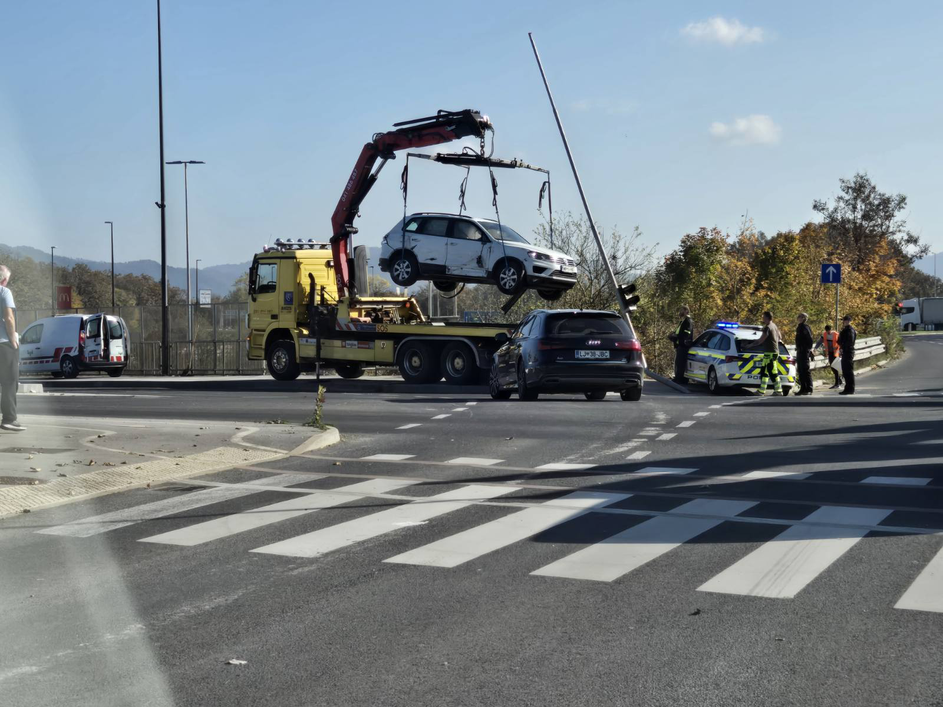 Nesreča na Šmartinski v Ljubljani