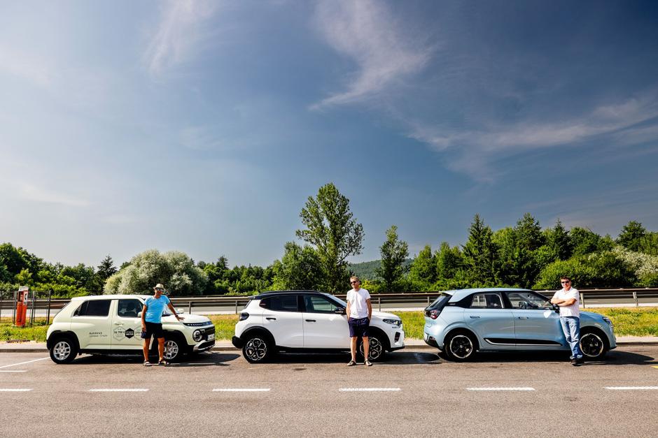 Test dosega z malimi električnimi avti ë-C3, box in inster | Avtor: Saša Despot