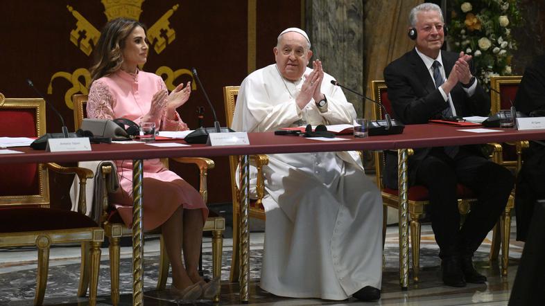 kraljica Rania papež Frančišek