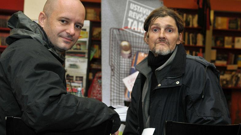 Režiser Boštjan Slatenšek in Danijel Trontelj (desno), ki nastopa v dokumentarne