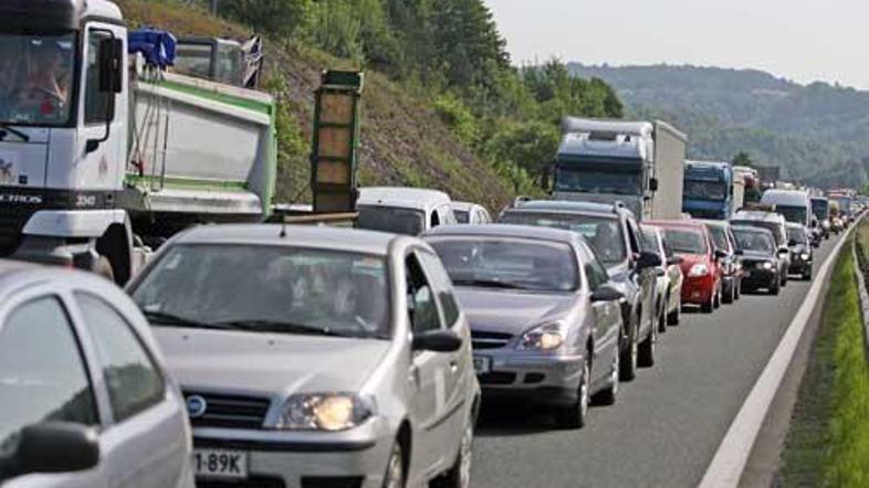 "Praznični" prizori na dolenjki. (Foto: Saša Despot)