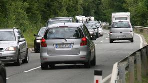 Kolona gneča Dragonja