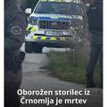 Oborožen ropar, policija