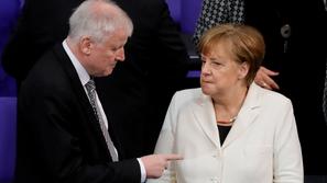 Horst Seehofer in Angela Merkel