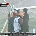 Abate niang Milanello trening vratnica prečka okvir gola