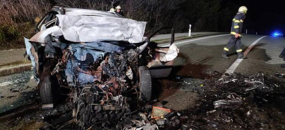 Prometna nesreča med Krkom in Malinsko