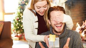 Božič, darilo, par