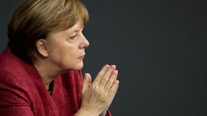 Angela Merkel v Bundestagu