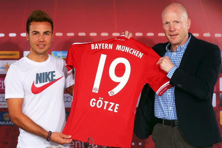 Sammer Götze Bayern München novinarska konferenca predstavitev novi igralec