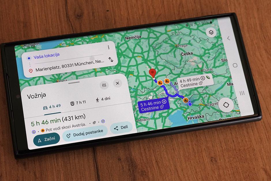 Google Maps simbol Z za okoljske cone | Avtor: Žurnal24 