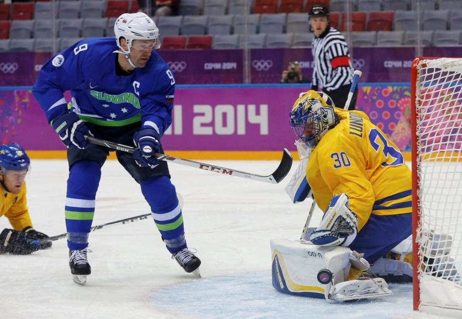 Razingar Lundqvist Slovenija Švedska četrtfinale Soči olimpijske igre