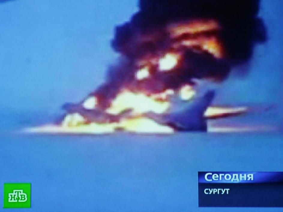 letalska nesreča, Sibirija, letalo, požar, eksplozija
