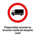 Prometni znak prepoved