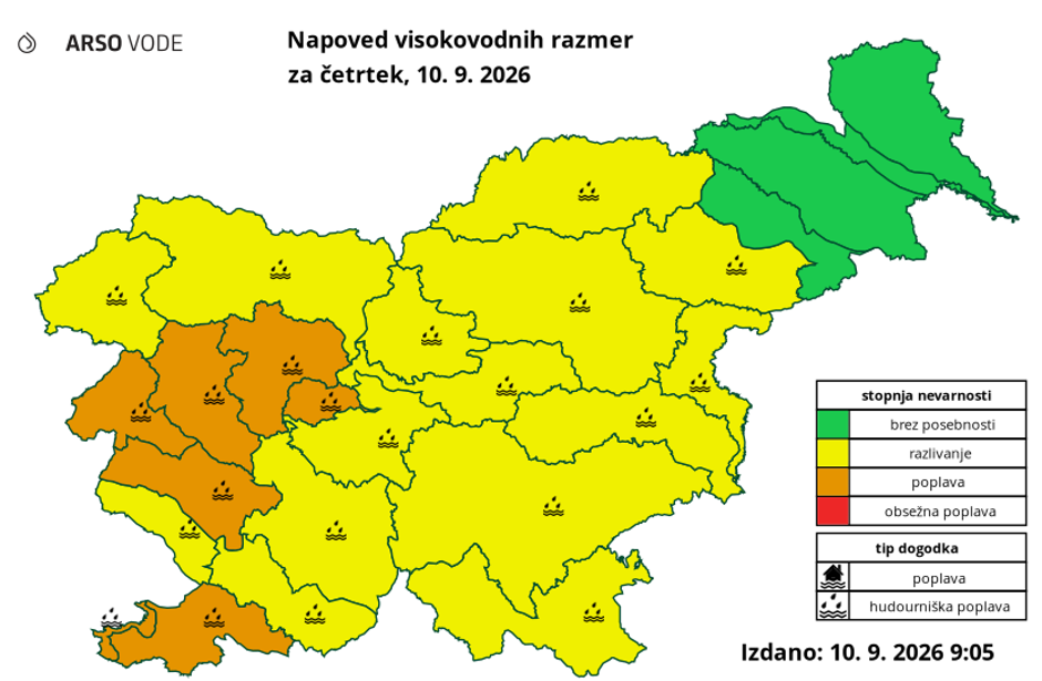 visokovodne razmere | Avtor: Arso