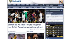 Takole na klubski spletni strani Real Madrid sporoča, da zna v polfinalu Lige pr