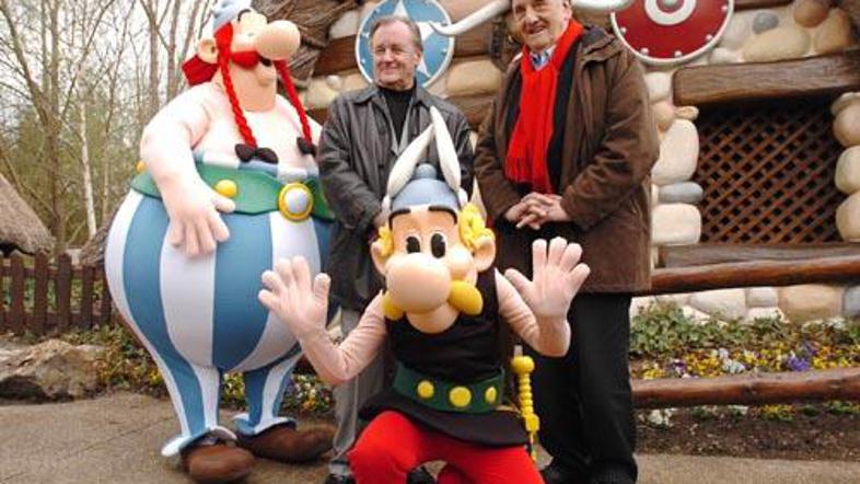 Asterix in Obelix z "očetom" Albertom Uderzojem