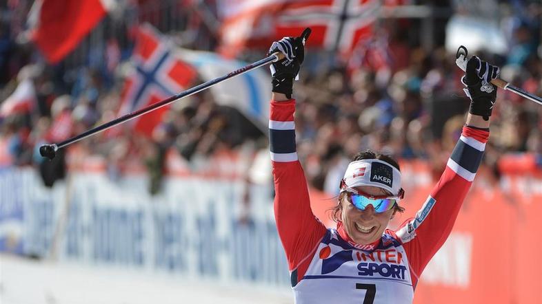 Bjoergen Björgen Norveška SP svetovno prvenstvo skupinski start smučarski tek