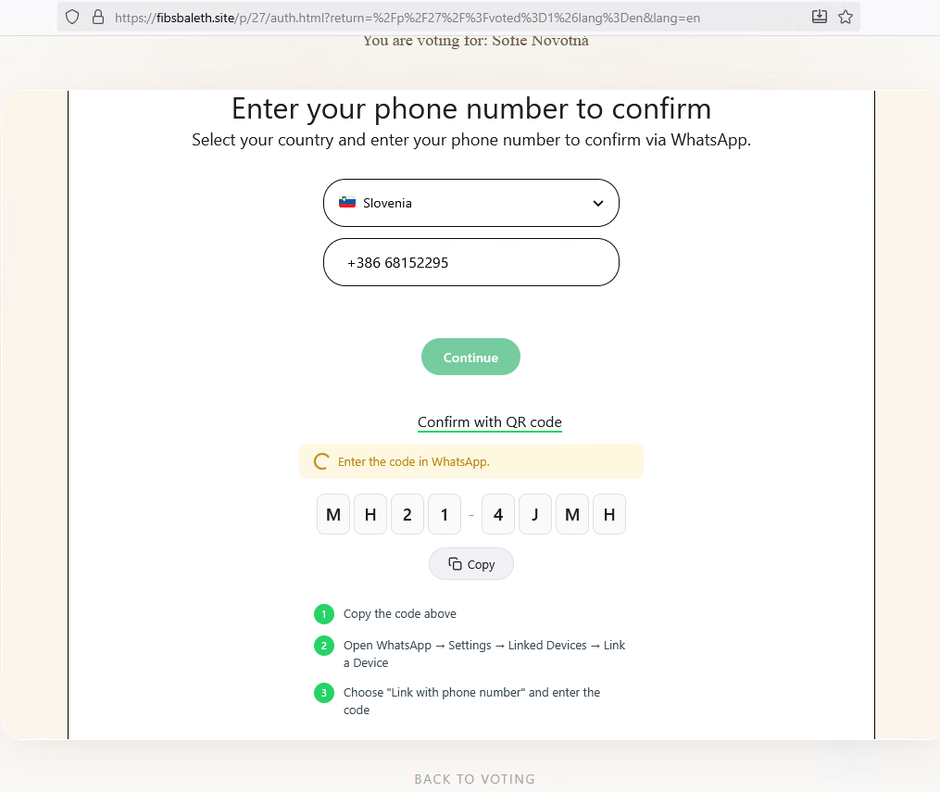 prevara WhatsApp | Avtor: SI-CERT