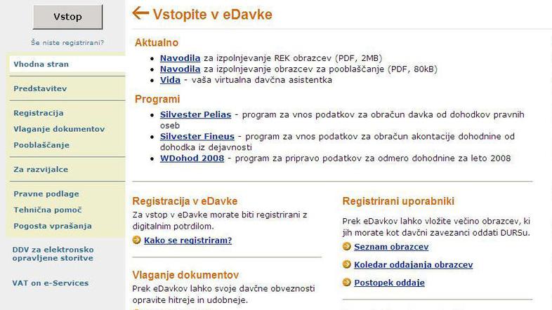 Napoved za odmero dohodnine od obresti lahko vložite tudi prek sistema eDavki, a