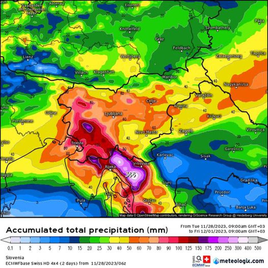 Meteo slika SLO | Avtor: neurje.si