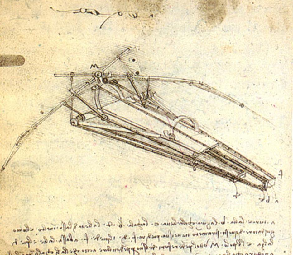 ornitopter Leonardo da Vinci | Avtor: Pinterest